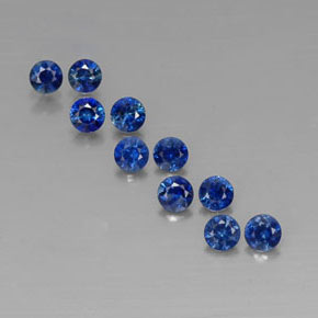 1.34 ct total Natural Deep Blue Sapphire