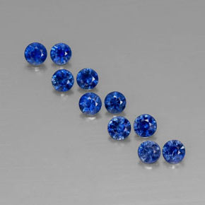 1.33 ct total Natural Deep Blue Sapphire
