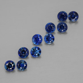 1.28 ct total Natural Deep Blue Sapphire