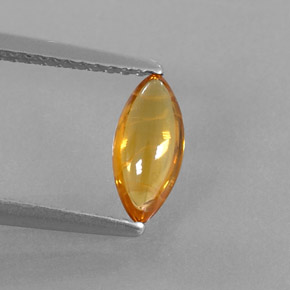 0.74 ct Natural Yellow Orange Sapphire