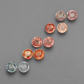 0.86 ct total Natural Multicolor Sapphire