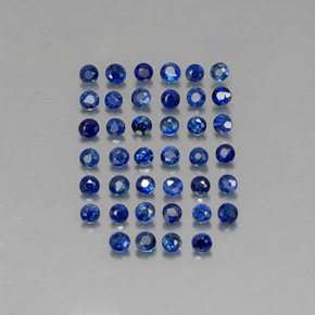 1.25 ct total Natural Deep Blue Sapphire