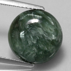 4.68 ct Natural Green Seraphinite