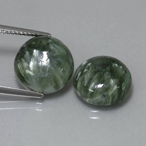 9.17 ct total Natural Green Seraphinite