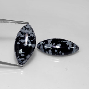20.57 ct total Natural Snowflake Snowflake Obsidian