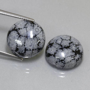 19.49 ct total Natural Snowflake Snowflake Obsidian