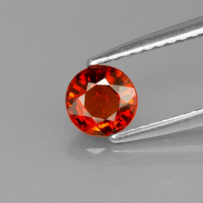 0.65 ct Natural Red Orange Spessartite Garnet