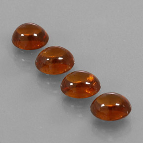 5.75 ct total Natural Red Orange Spessartite Garnet