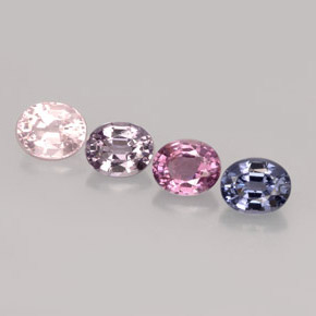 2.03 ct total Natural Multicolor Spinel