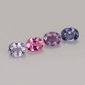 1.86 ct total Natural Multicolor Spinel