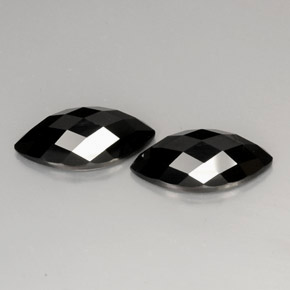 10.57 ct total Natural Black Spinel