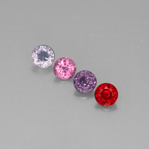 2.61 ct total Natural Multicolor Spinel