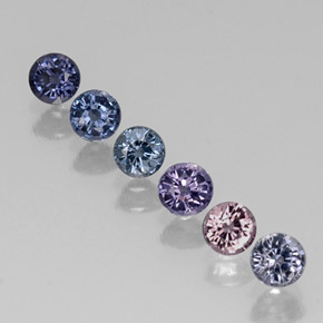 1.47 ct total Natural Multicolor Spinel