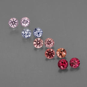1.02 ct total Natural Multicolor Spinel
