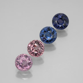 2.49 ct total Natural Multicolor Spinel