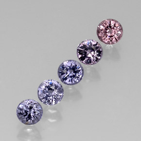 1.86 ct total Natural Multicolor Spinel