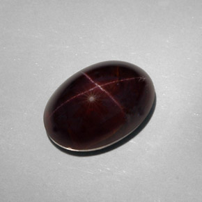 25.18 ct Natural Reddish Black Star Garnet