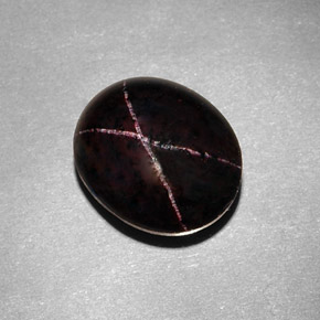 9.54 ct Natural Reddish Black Star Garnet