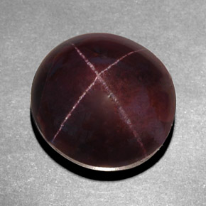 18.95 ct Natural Black Red Star Garnet