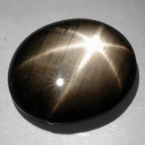 9.26 ct Natural Black Star Sapphire