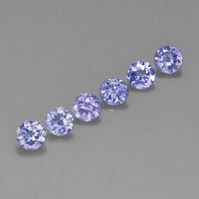1.55 ct total Natural Bluish Violet Tanzanite
