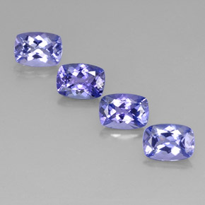 4.17 ct total Natural Violet Blue Tanzanite