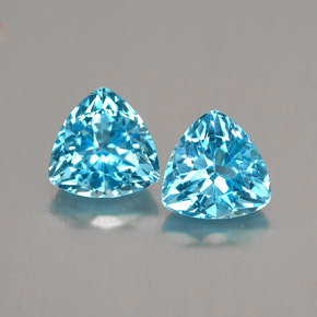 3.07 ct total Natural Swiss Blue Topaz