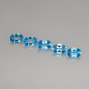 4.41 ct total Natural Swiss Blue Topaz