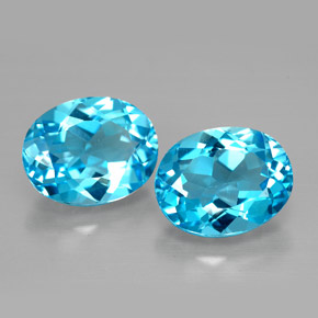 4.88 ct total Natural Swiss Blue Topaz