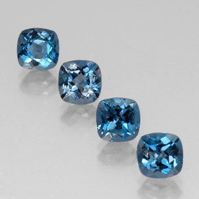 5.15 ct total Natural London Blue Topaz