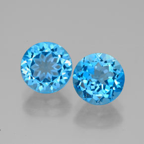 3.41 ct total Natural Swiss Blue Topaz