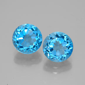 3.37 ct total Natural Swiss Blue Topaz