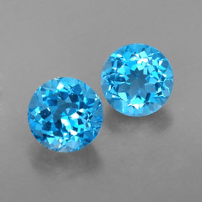 3.78 ct total Natural Swiss Blue Topaz