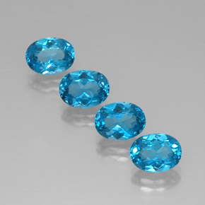 6.7 ct total Natural Swiss Blue Topaz