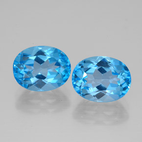 5.23 ct total Natural Swiss Blue Topaz