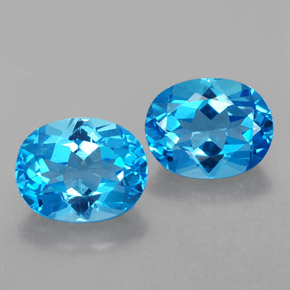 4.93 ct total Natural Swiss Blue Topaz