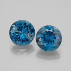 4.73 ct total Natural London Blue Topaz