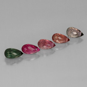3.79 ct total Natural Multicolor Tourmaline