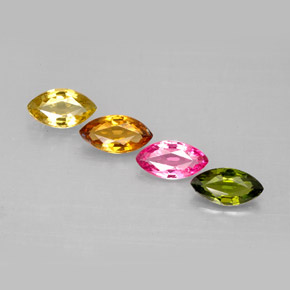 1.59 ct total Natural Multicolor Tourmaline