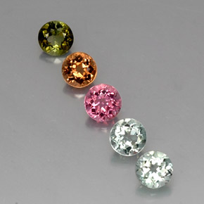 2.47 ct total Natural Multicolor Tourmaline