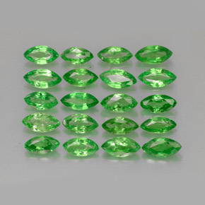 3.4 ct total Natural Chrome Green Tsavorite Garnet