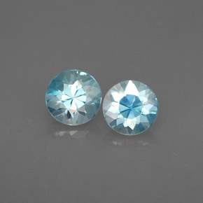 1.57 ct total Natural Blue Zircon