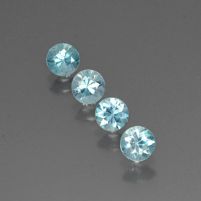 2.42 ct total Natural Blue Zircon