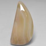 Click for Details 30mm x 14.5 Fancy Cabochon Agate 18ct