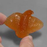 Click for Details 65 ct Transparent/Translucent Bird Carving Agate 46.5x34.5
