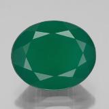 Click for Details 4 carat Green Oval Facet Agate 12mmx10mm