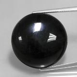 37 carat Black Round Cabochon Agate 22mm