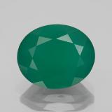 Click for Details 12x10mm Agate 5ct Oval Facet in Green