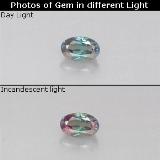 0.1 ct VS Oval Facet Alexandrite 3.5mm x 2mm