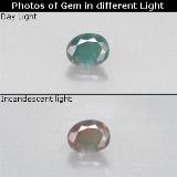 3.5mm x 2.5 Oval Facet Alexandrite 0.1ct